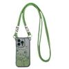 Crossbody Compatible iPhone 14 Case Apple 15 Cute Bear Electroplated Glitter 16 Full Coverage 13 Lanyard Phone Case