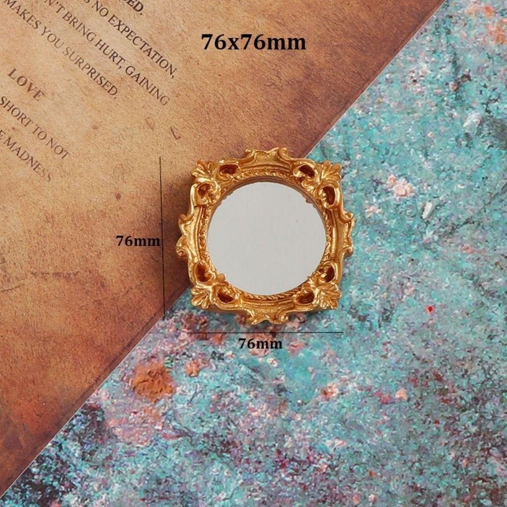 1/12 1/12 Dollhouse Miniature Mini Multistyles Round Mirror Plastic Children Toy Makeup Mirror Accessories