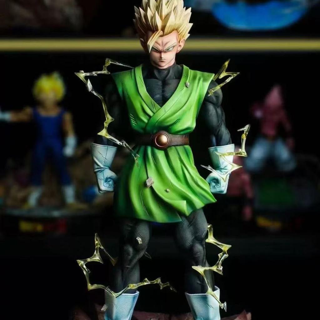 32cm/12.6inch Dragon Ball Z Son Gohan Figure Replace Heads Future Gohan Super Saiyan Pvc Statue Collection Mode Toys Gifts