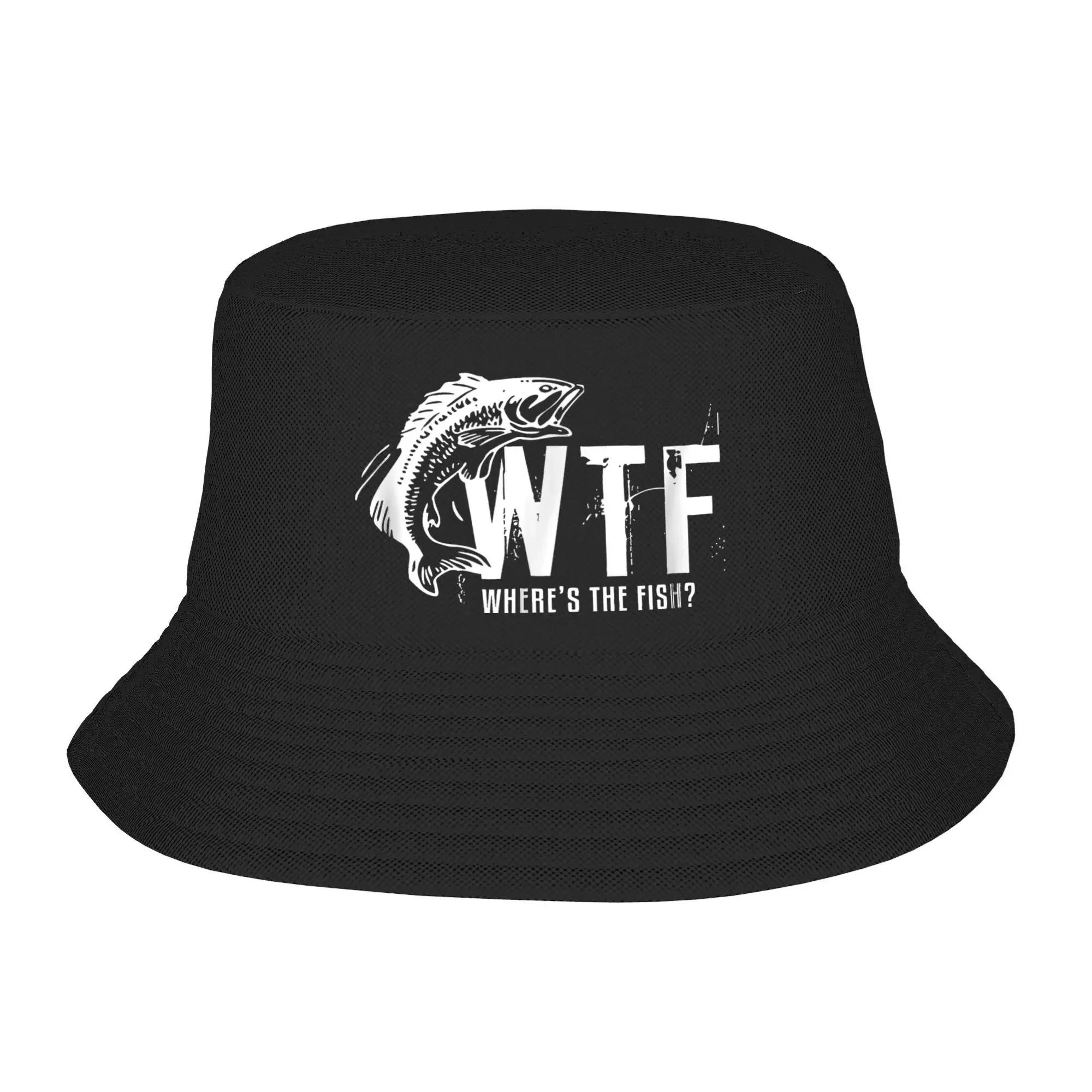 

2025 Новая ШляпаWTF Где Рыба Панама Рыбацкая Для Рыбалки На Открытом Воздухе Рыбацкие Кепки Для Мужчин Женщин Винтажная Пляжная Путешествия Козырьки Складные One Size