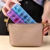 Double row packaging 14 day portable convenient medicine box 7 days a week large capacity drug storage box