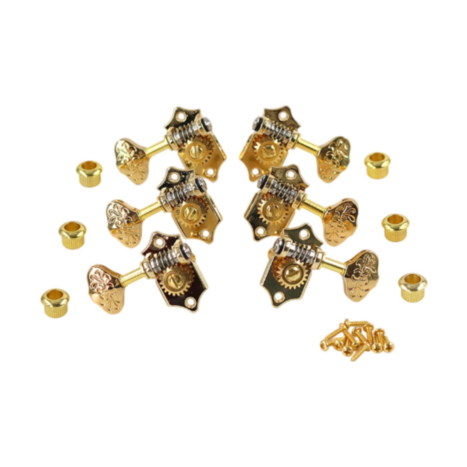 

Metal Top Hat Knobs Electric Guitar Volume Control Pegs Replacement Parts Accessories for Bass Guitar золотий