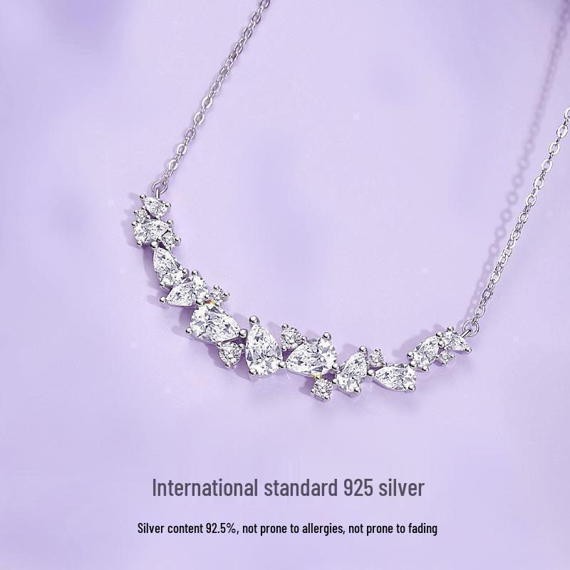 Ju Jingyi Wisteria Series Cupronickel Smiling Clavicle Necklace for Women