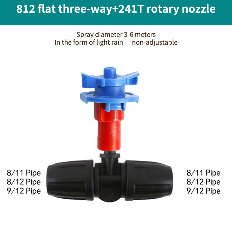 Hanging Misting Nozzle Fog Nozzle Hanging Anti Drip Misting Sprinkler Kits For 8/11 Hoses Mist Water Sprayer