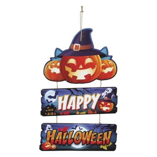 Fiestas Guirca Wood Pumpkins Halloween Decoration