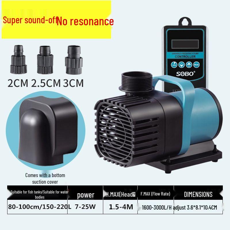 Songbao Ultra-Quiet Amphibious Submersible Pump for Fish Tanks and Ponds