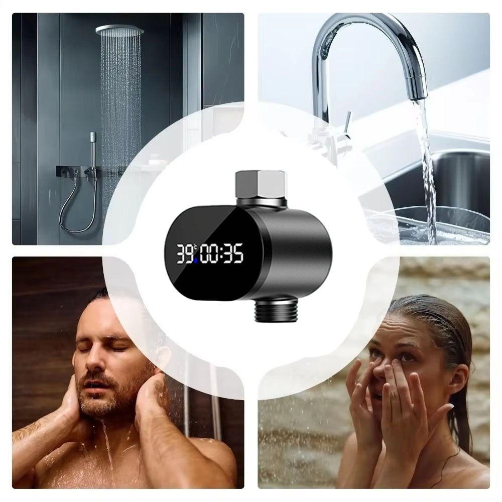 Stainless-Steel Water Temperature Gauge Waterproof Touch Control Bath Water Thermometer Precise Measurement LED