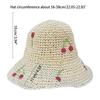 Women Crochet Bucket Hat Cute Ladies Outdoor Sports Fisherman Cap for Women Teenagers Casual Spring Summer Sunscreen