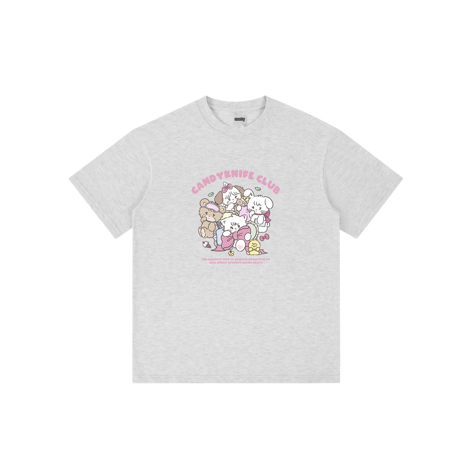 

Женская розовая футболка с мультяшным котенком, со спущенным плечом - Милый и модный летний топ из 100% хлопка 2024 3XL