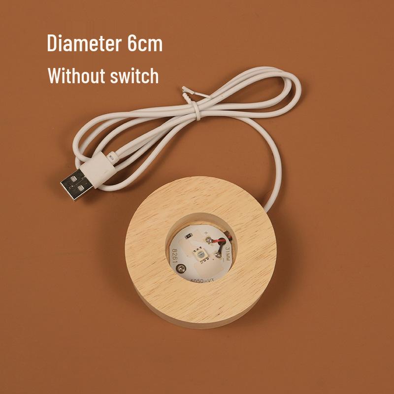 Luminous Solar Crystal Ball Night Light - Decorative Glass Ornament for Children's Birthday Gift