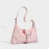 New Women's Bag Luxury Designer Rivet Decorati Shoulder Bag PU Leather Pink Woman Bags Fashi Lightweight Female Handbag