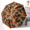 1pc Reindeer Pattern Umbrella - 8-Rib Automatic Open/Close, Fashionable Compact Umbrella for Outdoor Adventures Yy250813120