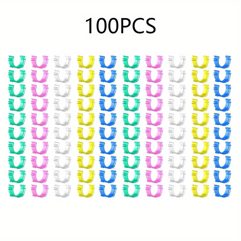 50/100Pcs Colorful Thread Spools Clips Holder Sewing Bobbin Clips for Sewing Machine Tools and Thread Spools Organization