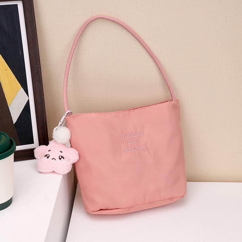 Korean Muçu Embroidered Women's Bucket Handbag - Available in Large & Small Sizes, Perfect for Weddings, Birthdays, or Banquets.