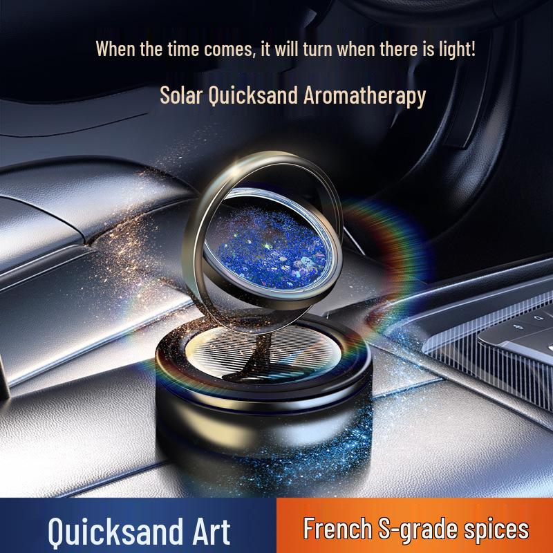 Solar Quicksand Dual-Use Car Air Freshener Ornament