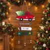 Tiered Christmas Door Sign Rustic Wall Pendant Xmas Tree Decor Hanging Welcome Board  Classroom