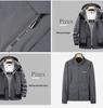 2023 European Winter Plus Size Waterproof Windproof Hooded Outdoor Two-piece Climbing Set