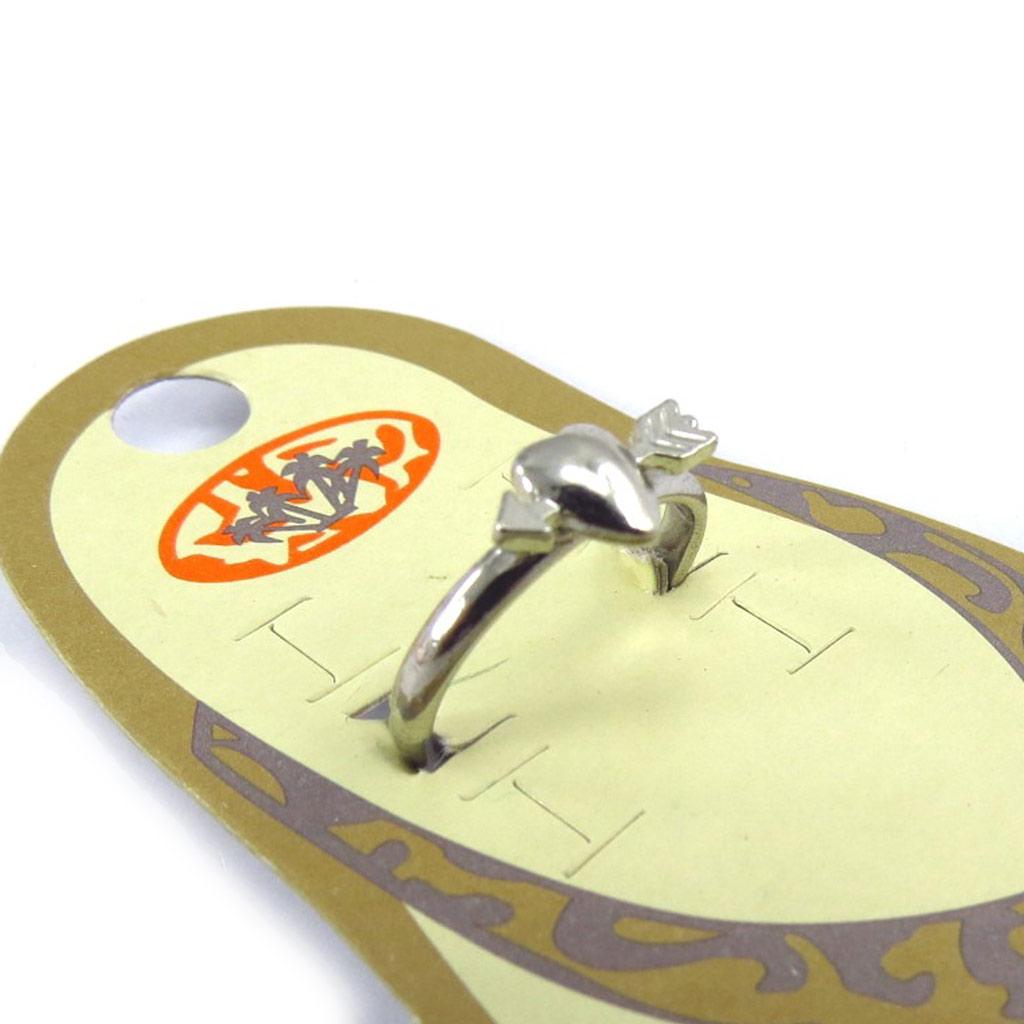 Les Trésors De Lily [K0930] - Silver 'Love' Foot Ring