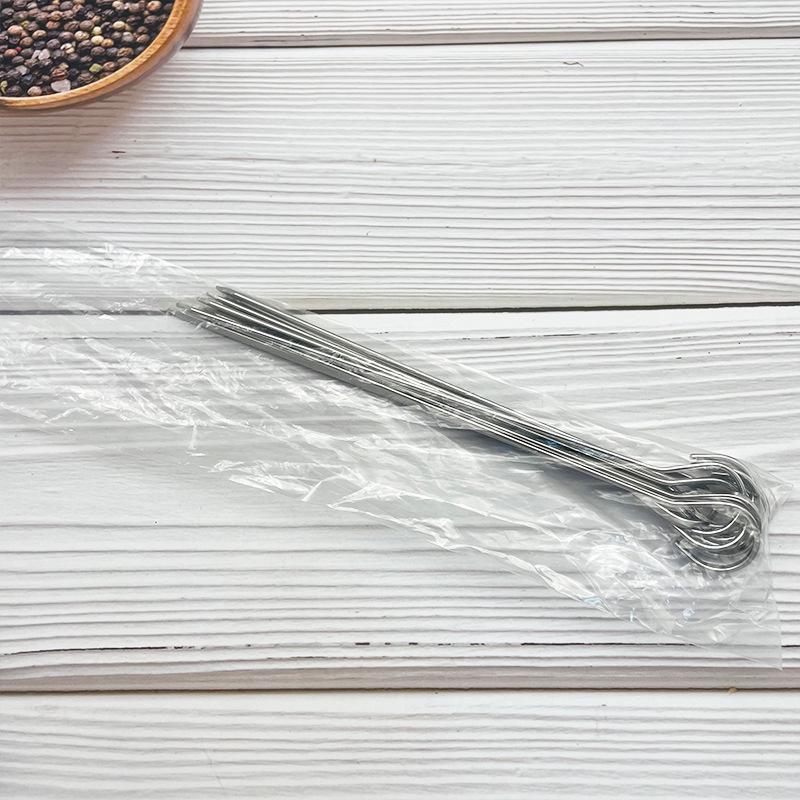 Food-Grade 304 Stainless Steel 9-Shaped Hook Skewers for Grilled Meat In Oven