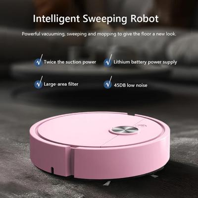 3 In 1 Sweeping Robot Rechargeable Robot Vacuum Strong Suction Vacuum Mop Robot Compact Cleaning Machine for Home Cleaning