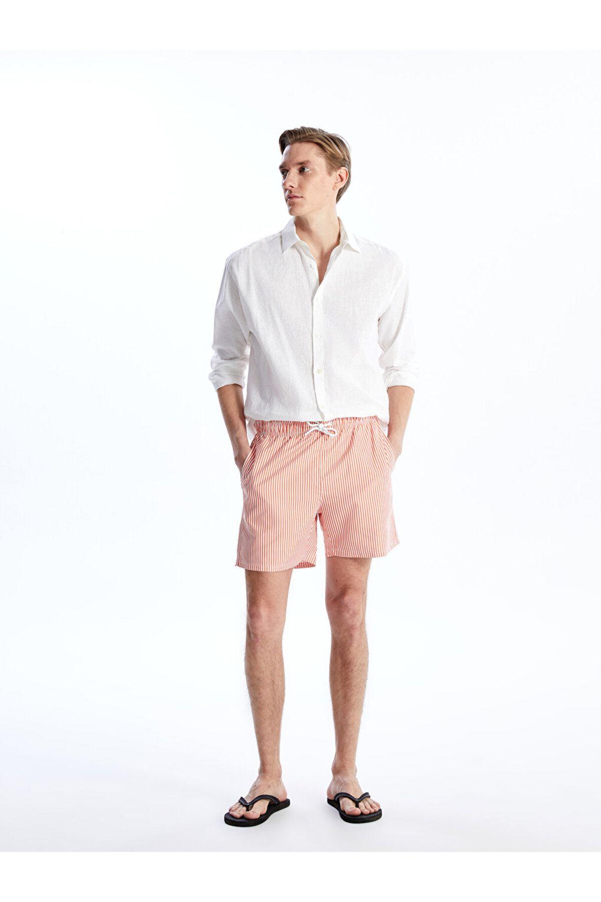 

Men s Plus Size Plus Size Swim Shorts Short Length Striped Men s Swim Shorts