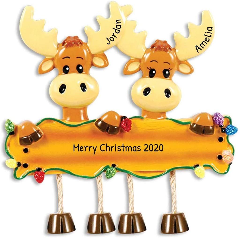 Beautiful Resin Christmas Ornaments Featuring Colorful Reindeer And Snowman Designs For Decor Holiday