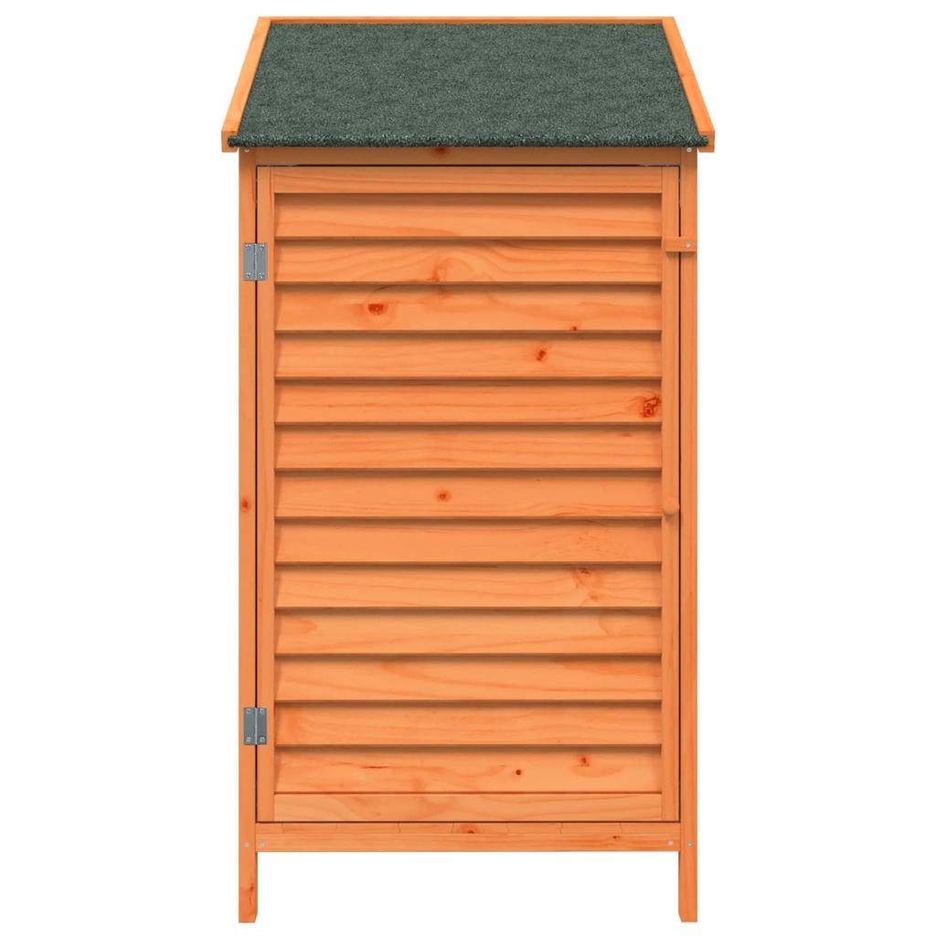 Garden Shed Brown 59 x 56 x 113.5 cm Solid Spruce Wood
