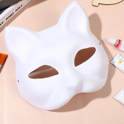 Diy Anime Foxes Mask Japonský cosplay Rave Ručně malované kočičí masky Maškarní Festival Party Rekvizity