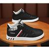 2024 Spring Men's Casual White Mid-High Skate Shoes, Extra Large Size, Trendy Breathable Sports Design
