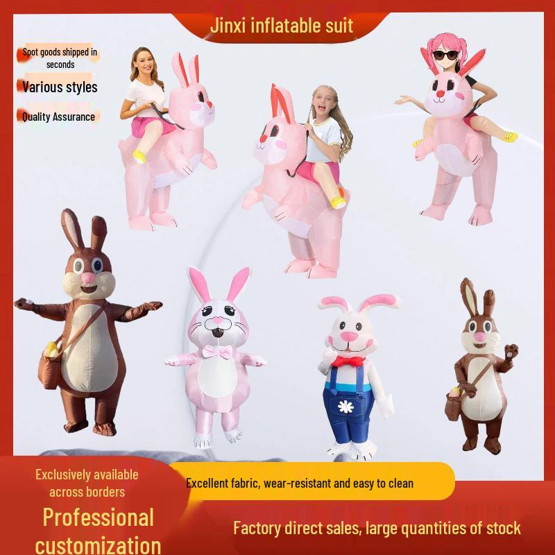 Christmas and Easter Rabbit Inflatable Costume for Festivals and Parties