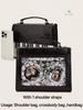 New Vintage Piano Shoulder Bag Womens Brown Crossbody Bag Y2k Girls Transparent Ita Bag Personalized Backpack Aesthetic Handbags