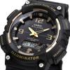 Casio CASIO Tough Solar Ana-Digi Quartz Watch AQ-S810 Series Men's Overseas Model (Black X Gold AQ-S810W-1A3V)