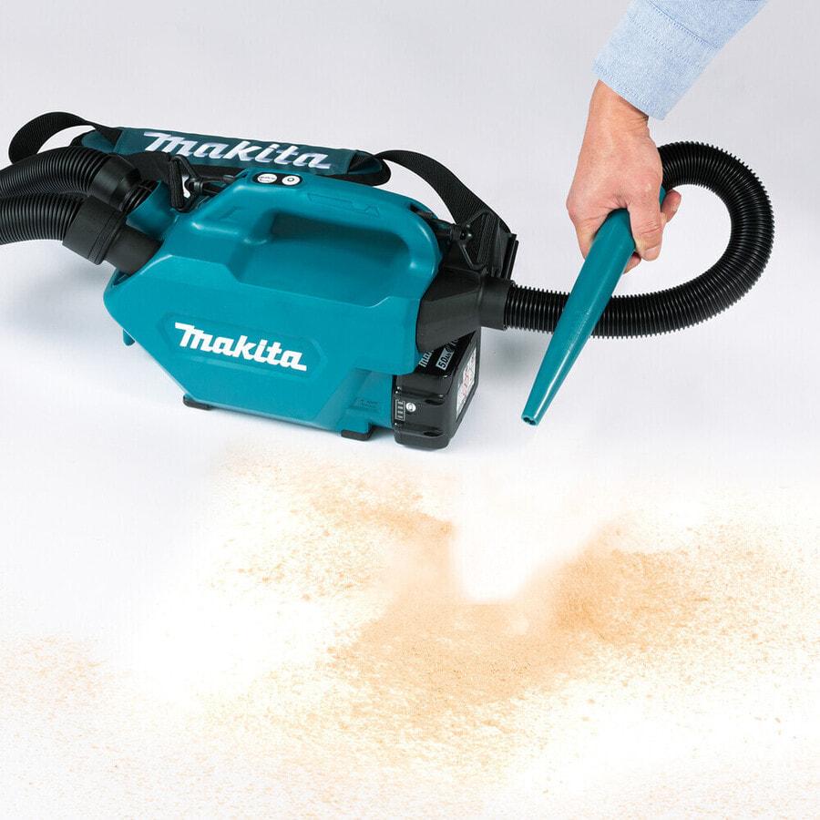 Vacuum cleaner Makita DCL184Z for dry cleaning with dust bag