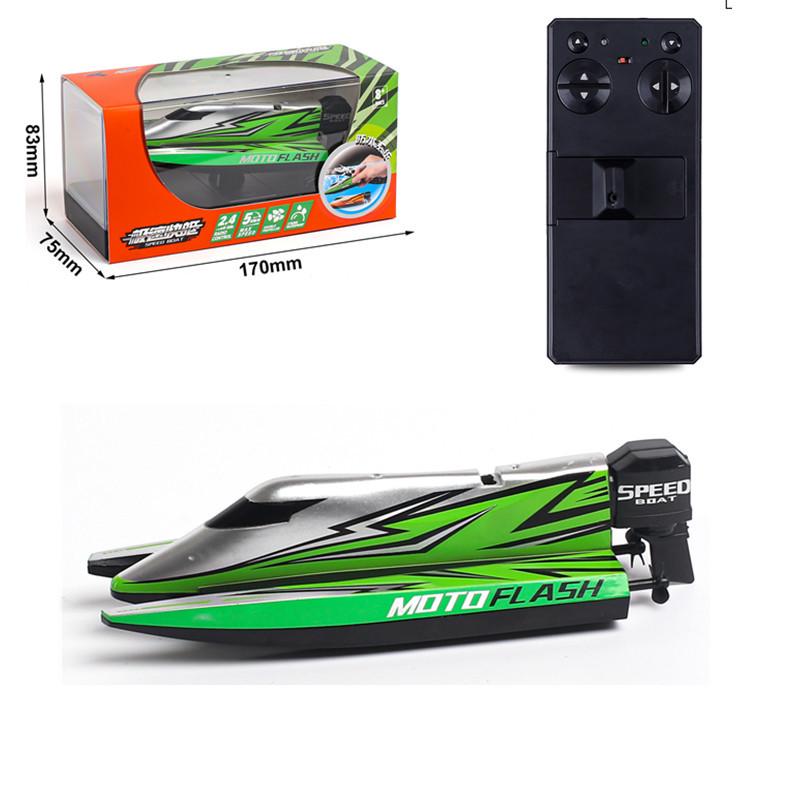 Magical Wei 3313 F1 Racing Remote Control Speedboat - Mini Rechargeable RC Boat