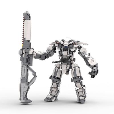 Small Particle MOC MK17 Guardian Robot Large Assembled Building Block Educational Toy Set