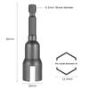 1/4" Butterfly Bolt Socket Wrench Hex Shank Socket Adapter Nut for Power Tool Slotted Screwdriver Woodworking Positioning Bit
