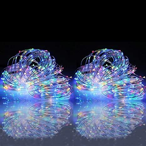 Solar Powered Fairy Lights Outdoor Copper Wire Decoration Christmas Lights Waterproof for Garden Yard Camping Patio Tree Party