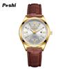 POSHI Men's Business Quartz Watch Fashion Glow-in-the-dark Waterproof Double Calendar Watch for Women