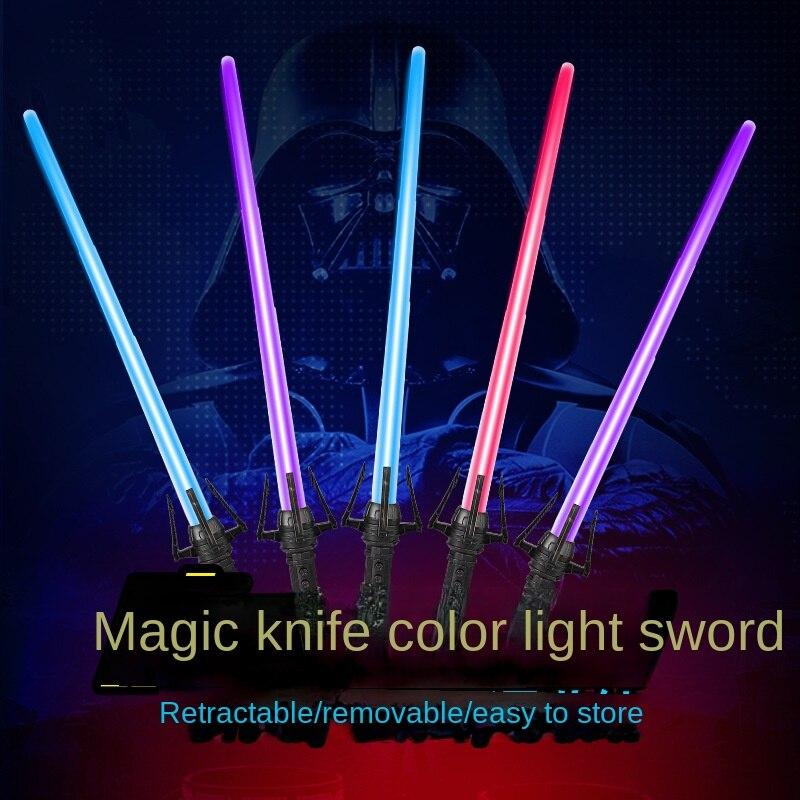 Christmas laser sword Star Wars luminous toy retractable toy Laser stick Flash stick Children's sword
