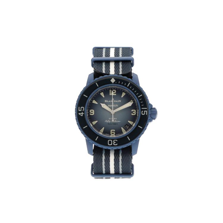 

SWATCH Unisex 42.3mm Blue Watch SO35A100 SO35A100 Blue Dial