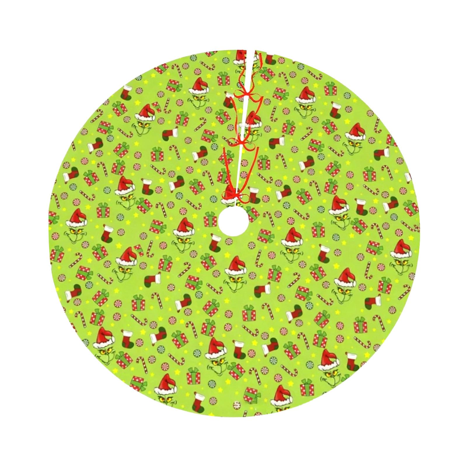 

Christmas Tree Skirt Handicrafts, Christmas Decorations, Printed Ornaments, Christmas Supplies. One Size