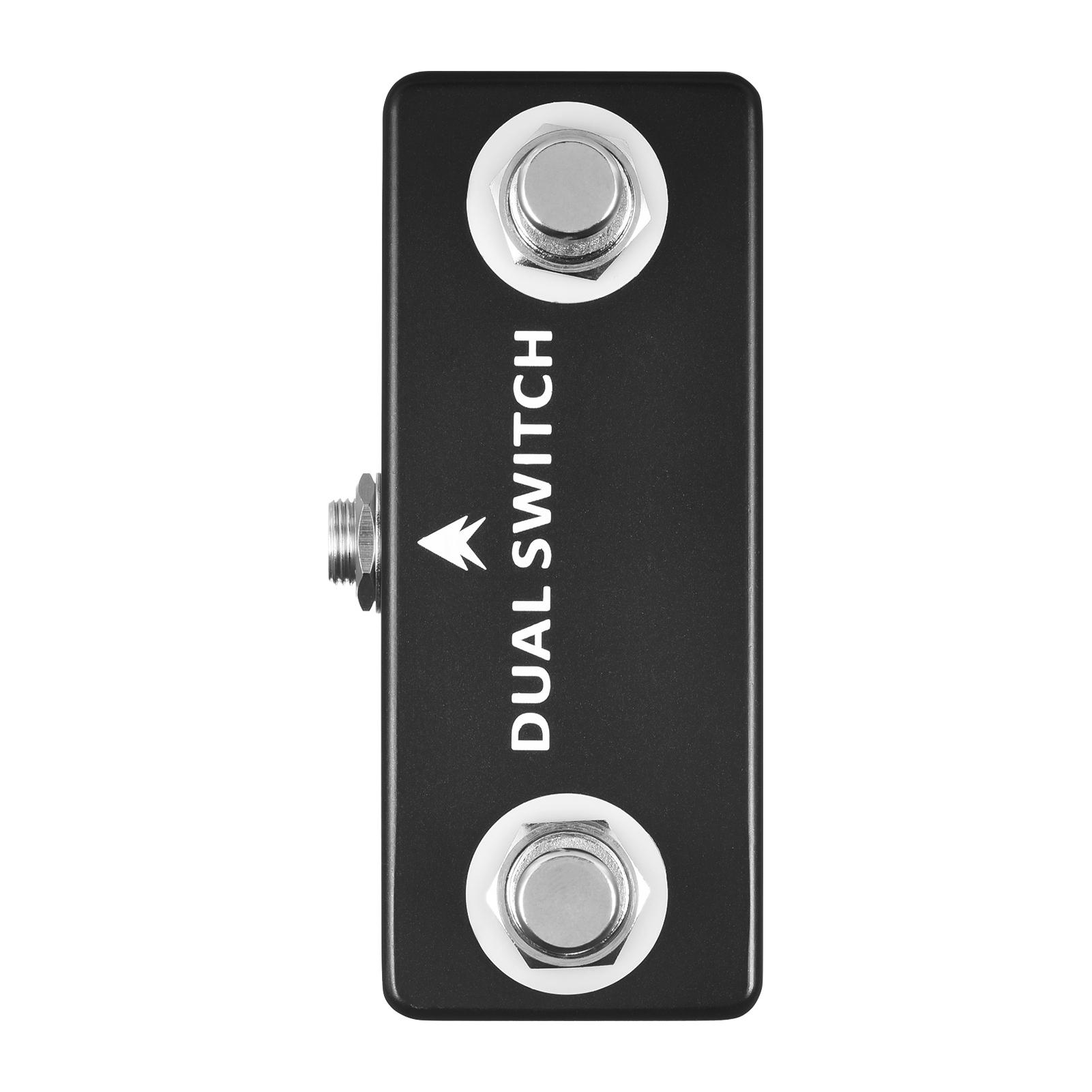 DUAL SWITCH Guitar Effect Pedal Dual Footswitch Foot Switch PURE BUFFER Guitar Pedals Full Metal Shell Guitar Accessories чёрный