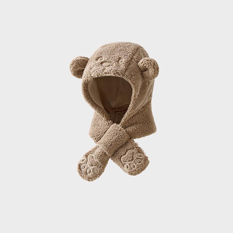 TONGTAI Toddler Winter Windproof Lambswool Earflap Hat 50cm