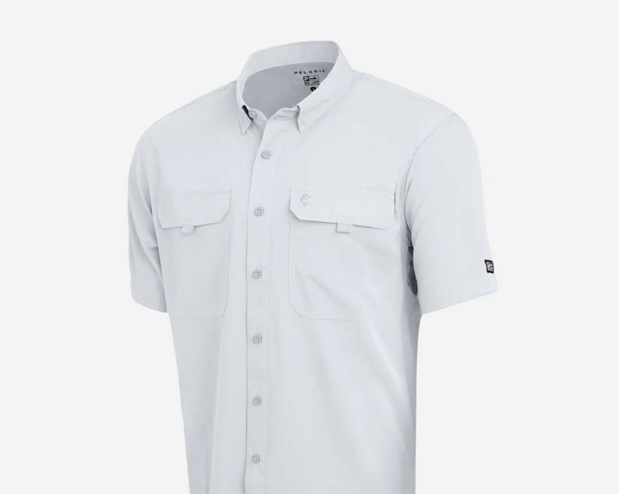 

Pelagic 1016 Fishing Shirt Short Sleeve Keys WHT Size M (2912)