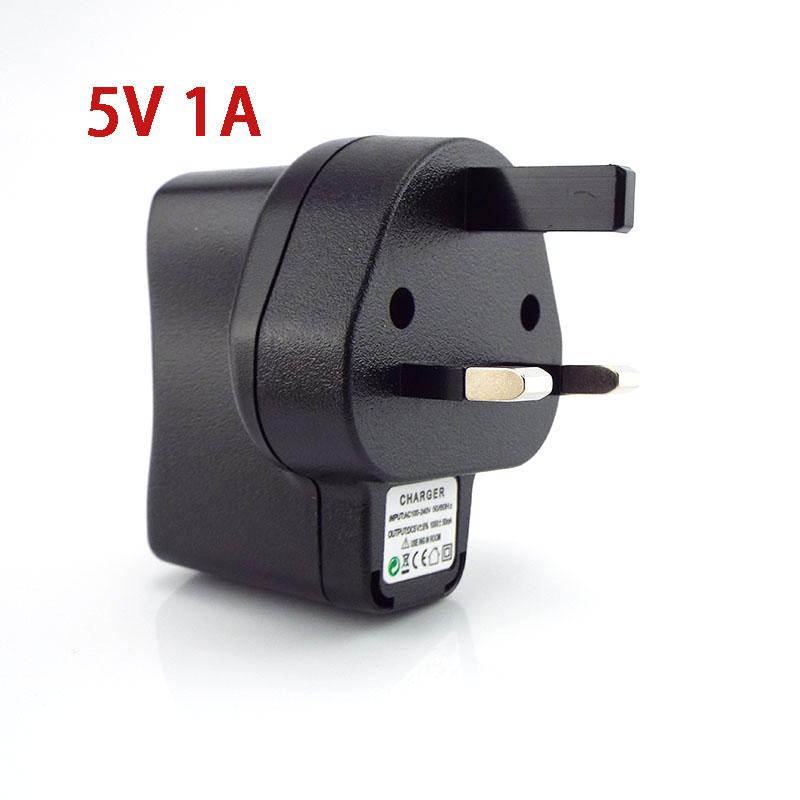 UK Plug 3pin 100V-240V AC To USB Port DC Power Supply 5V 1A 2A 3A Adapter Charger Charging