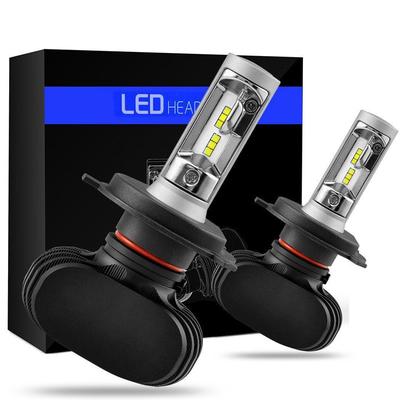 H4 LED žiarovka do predného svetlometu, 50W 6500K 8000 lúmenov Extrémne jasná (9003 Vysoká/Nízka) Konverzná súprava s CSP čipmi