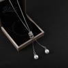 Extended Chain Necklace Adjustable Long Pendant with Extender Minimalist Alloy