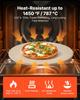 Pizza Stone, 406 Mm Round Cordierite Pizza Stone, Extra Large Baking-Stone with a Durable Stand, 17 Mm Thickness Heat-Resistant Cooking Cordierite,