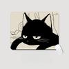 Cute Black Cat Small Mouse Pad Female Non-slip Cushion Office Entertainment Thickened Computer Desk Pad Wrist Pad