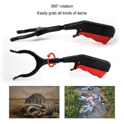 11 polegadas longo Grabber Reacher com garra antiderrapante Garra de lixo Grampo Picker Ferramenta de vara superior